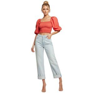 J.Jill Straight Leg Jeans Light Wash High Rise 10P
